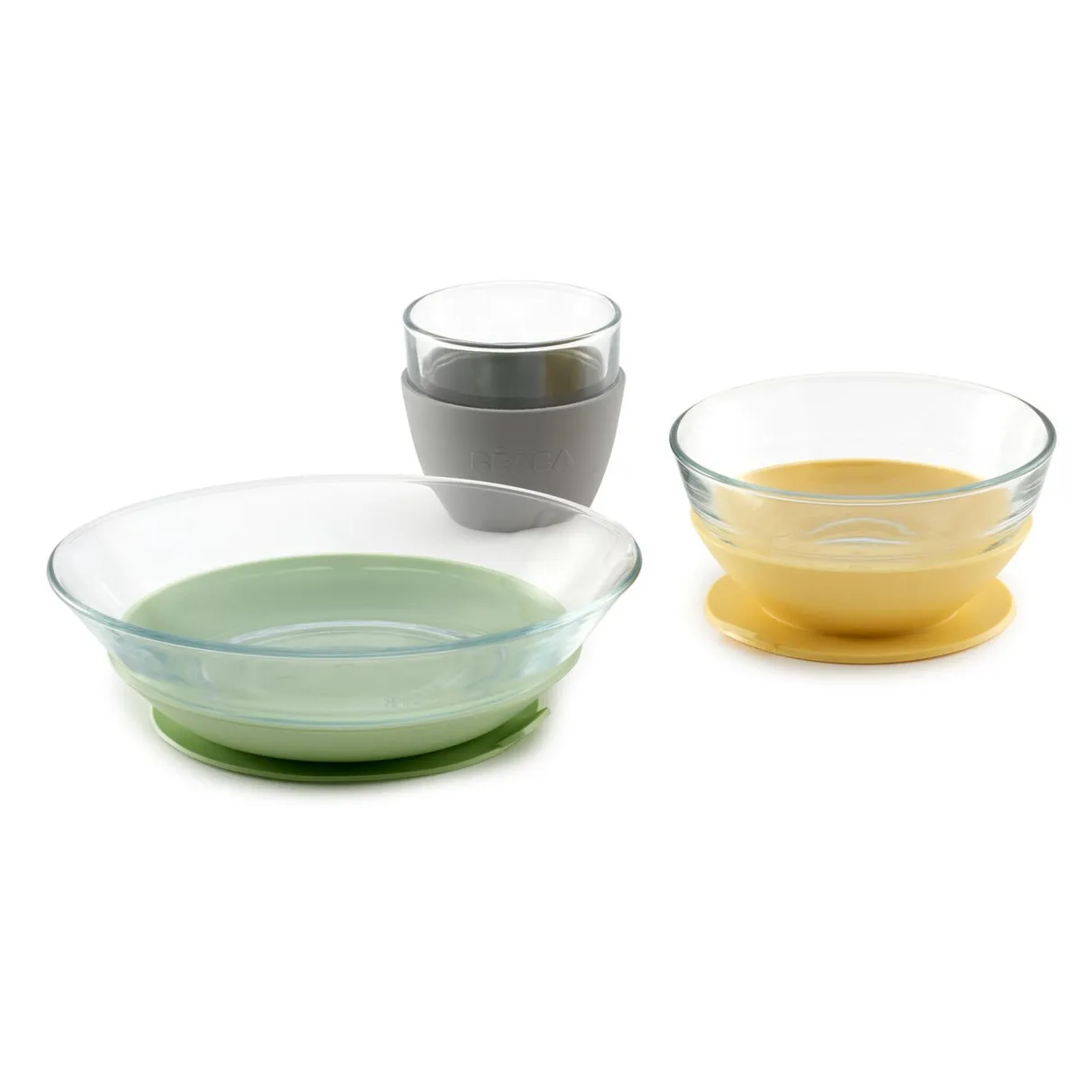 BÉABA Couverts, Vaisselle Et Bavoirs*Coffret Repas Verre Yellow