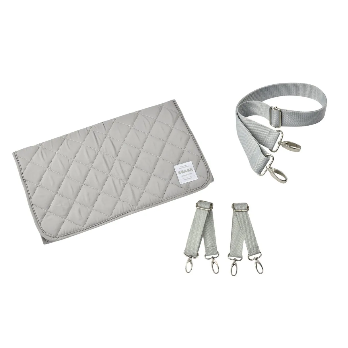 BÉABA Pièces Détachées*Kit Accessoires - Sac Grey : Matelas Amovible, Attaches Pous