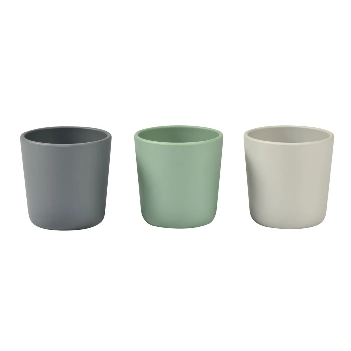 BÉABA Couverts, Vaisselle Et Bavoirs*Lot De 3 Verres Silicone Velvet Grey / Sage Green