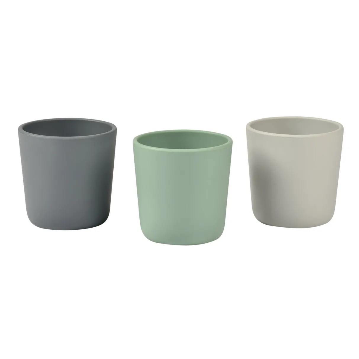 BÉABA Couverts, Vaisselle Et Bavoirs*Lot De 3 Verres Silicone Velvet Grey / Sage Green