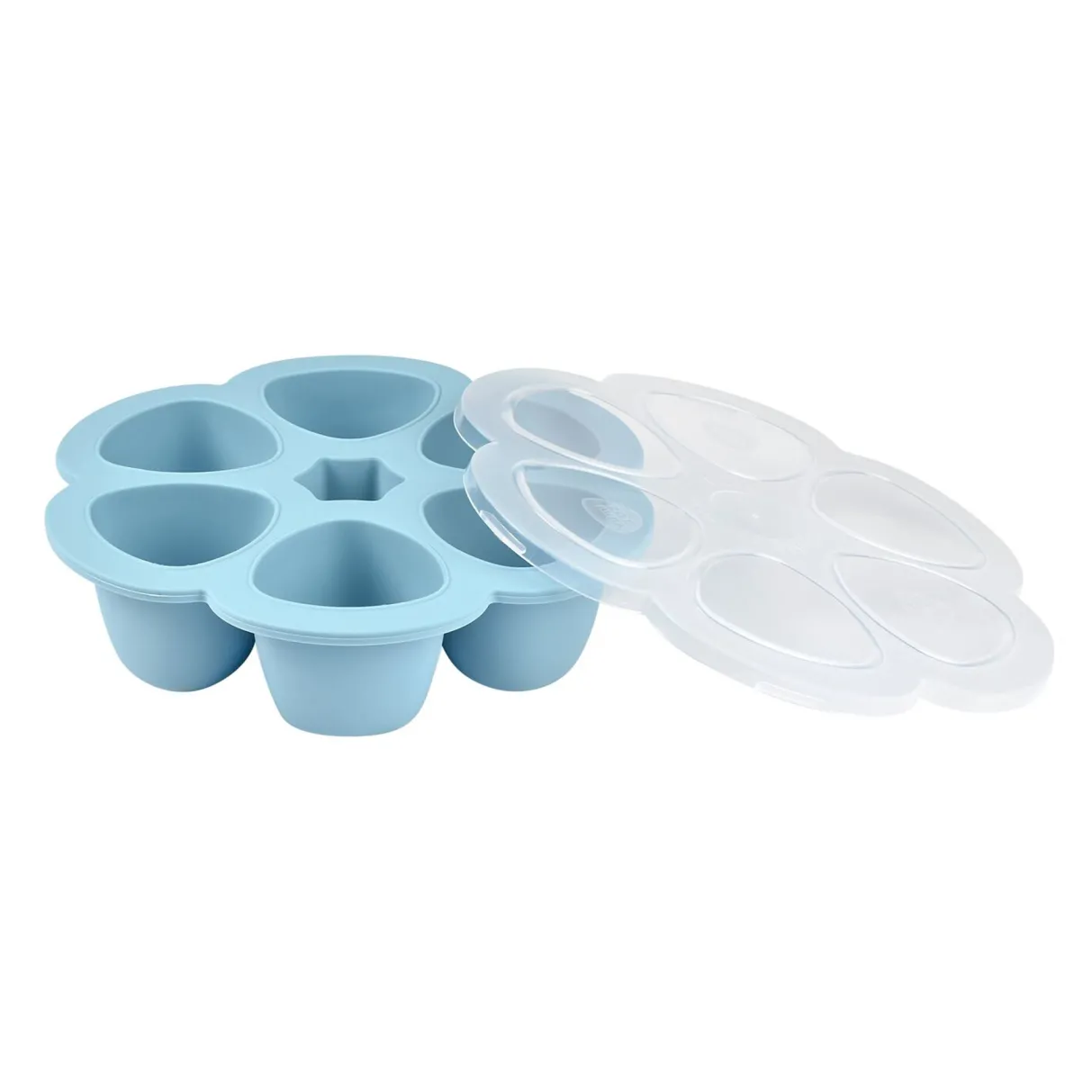 BÉABA Pots De Conservation*Multiportions Silicone 6*90Ml Windy Blue