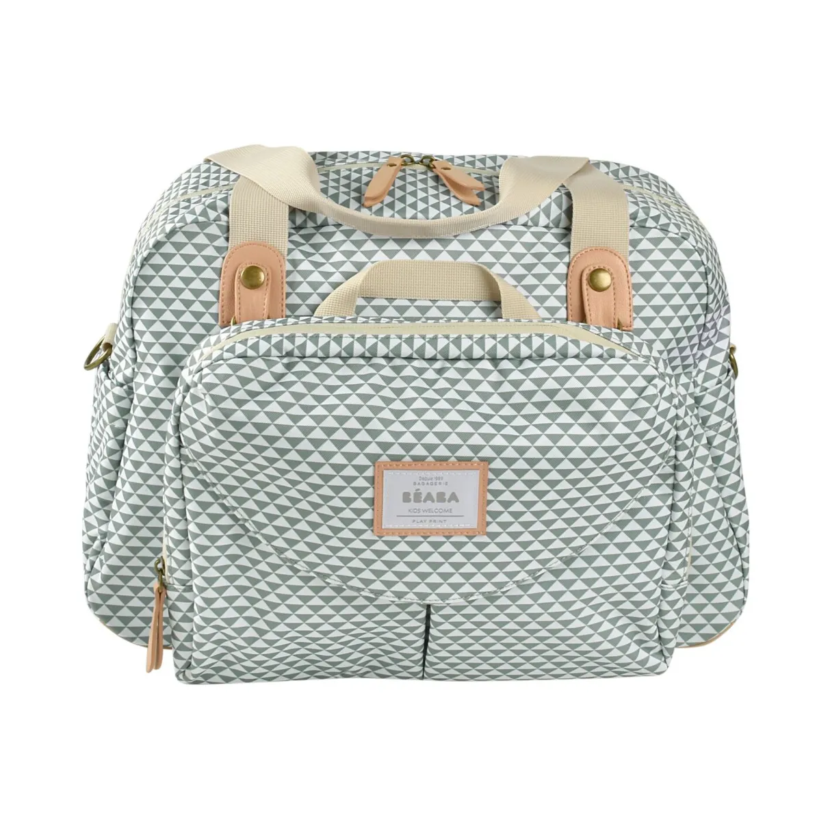 BÉABA Sacs À Langer*Sac A Langer Geneve Ii Play Print Sage Green