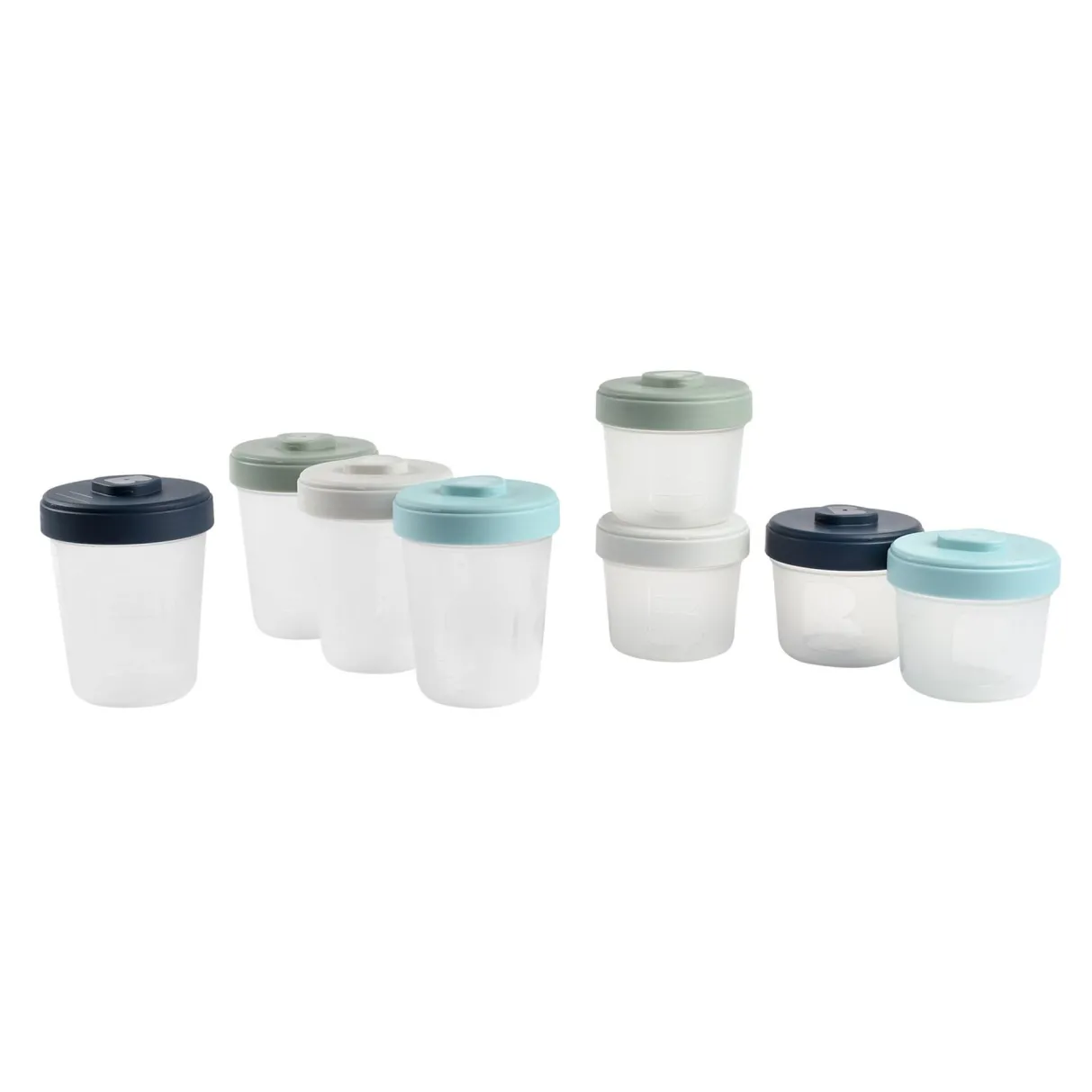 BÉABA Pots De Conservation*Set 2Eme Age 8 Portions Clip (4X150Ml + 4X250Ml)