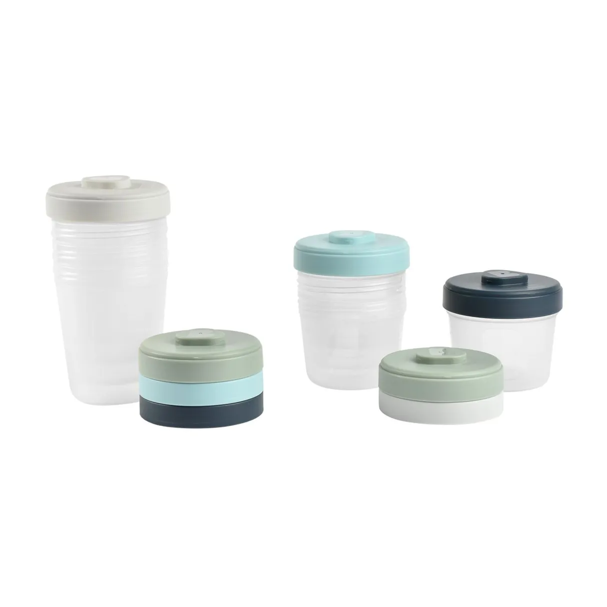 BÉABA Pots De Conservation*Set 2Eme Age 8 Portions Clip (4X150Ml + 4X250Ml)