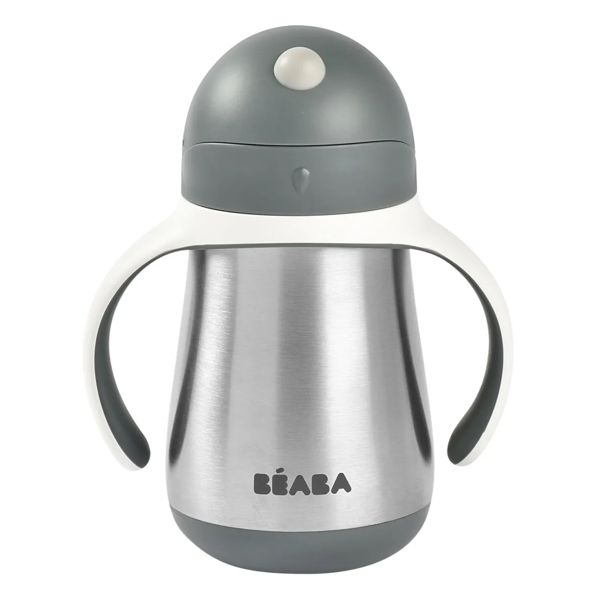 BÉABA Couverts, Vaisselle Et Bavoirs*Tasse Paille Inox 250 Ml Mineral Grey