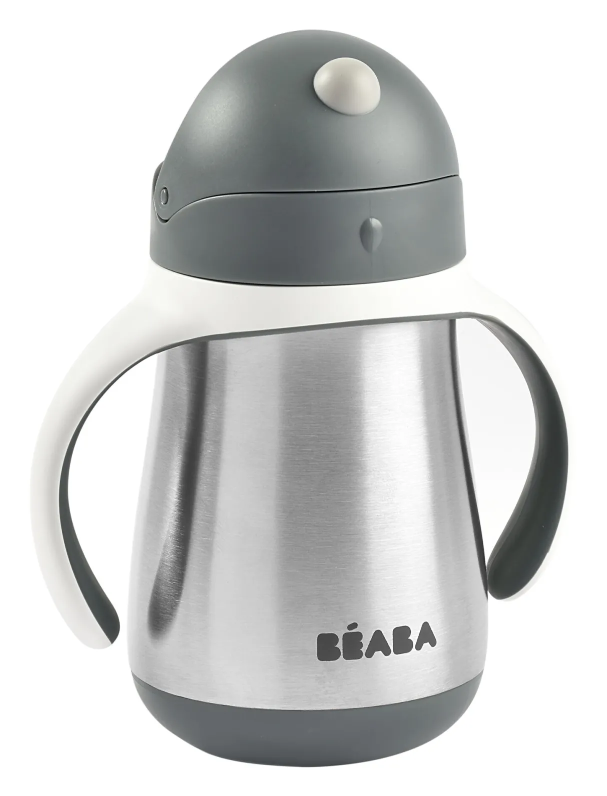 BÉABA Couverts, Vaisselle Et Bavoirs*Tasse Paille Inox 250 Ml Mineral Grey