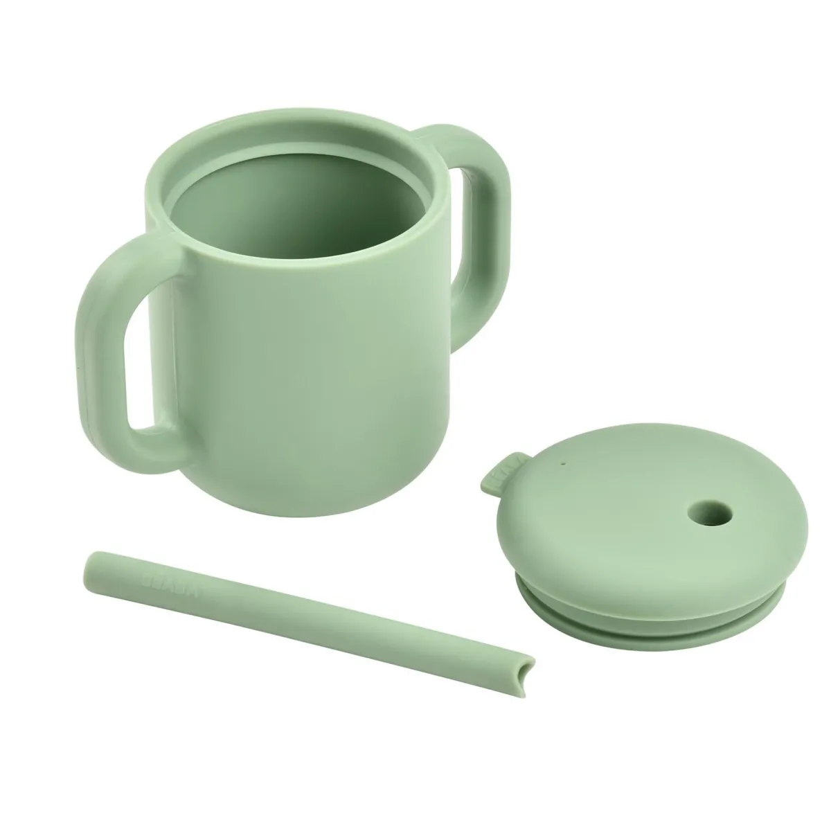 BÉABA Couverts, Vaisselle Et Bavoirs*Tasse Paille Silicone Sage Green